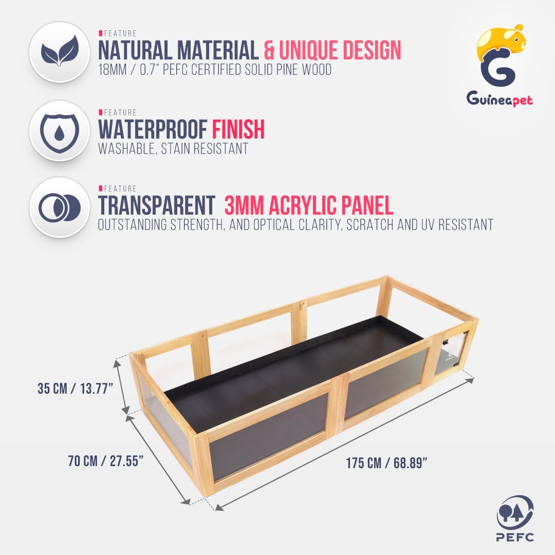 2x5 enceinte en bois