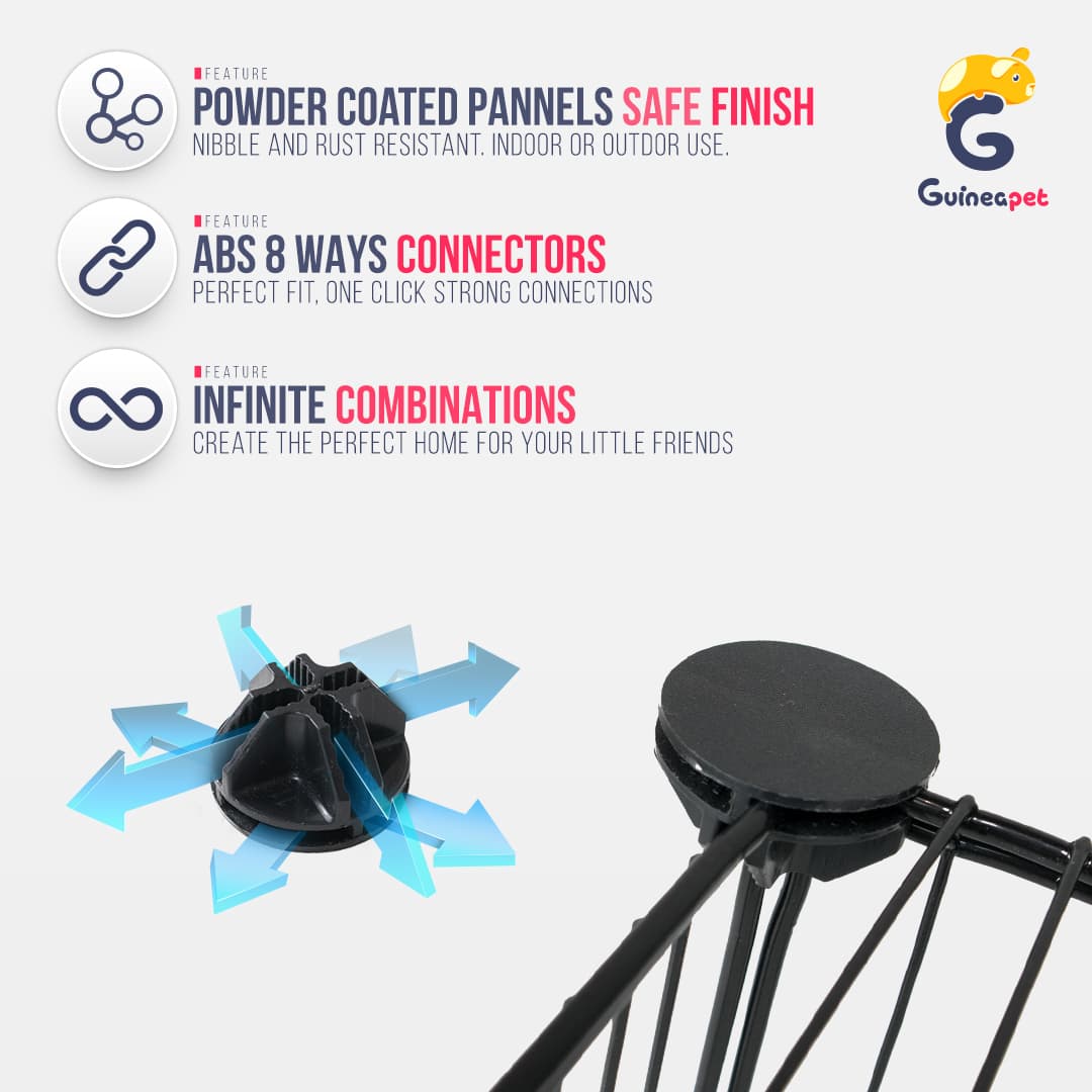 Double 2X4 <tc>C&C</tc> Enceinte avec support et rangement