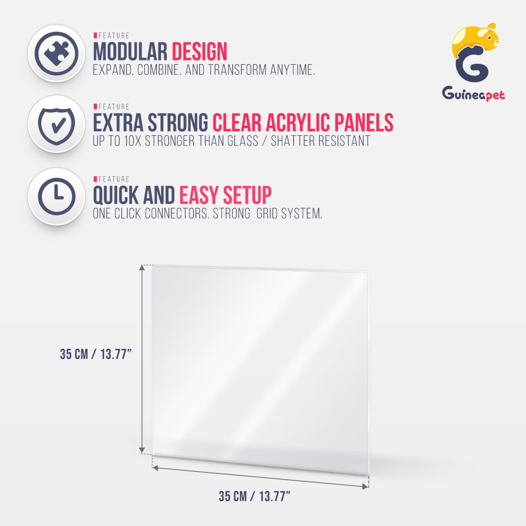 Clear Panels for Guineapet C&C Enclosures