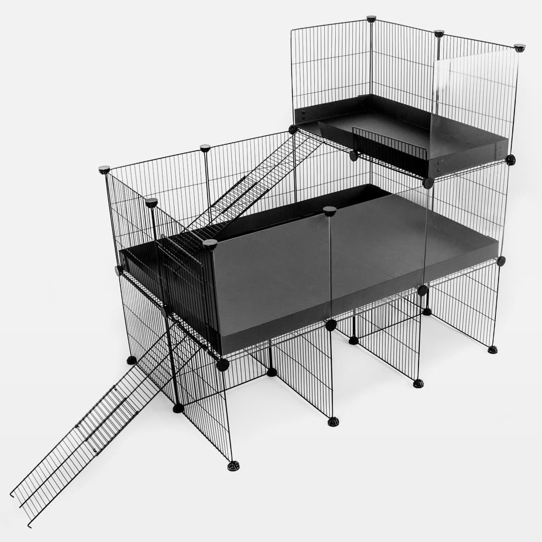 Gaiola C&C transparente 2X3 com suporte e loft