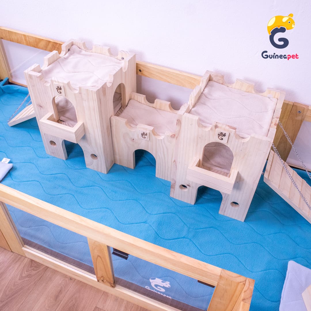 Tour du château en bois caché