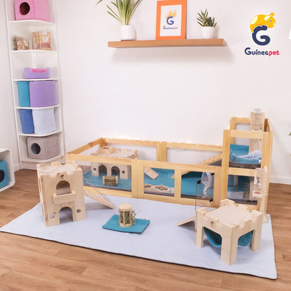 Enclos en bois 2X5 avec loft