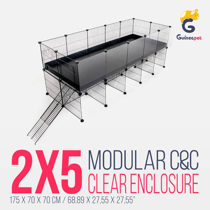 2X5 Transparent C&C Enclosure with Stand