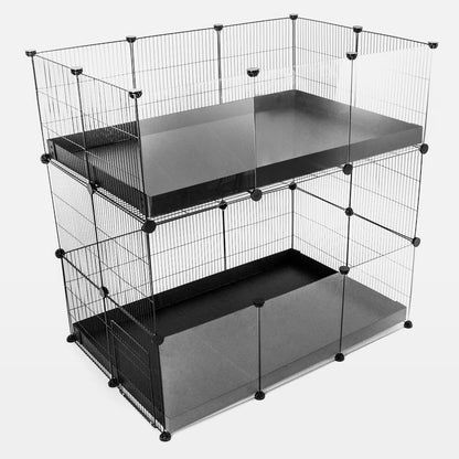 Gaiola C&C dupla transparente 2X3