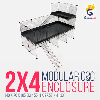 Enceinte 2X4 <tc>C&C</tc> avec support et loft