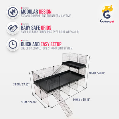 Enceinte 2X4 <tc>C&C</tc> avec support et loft