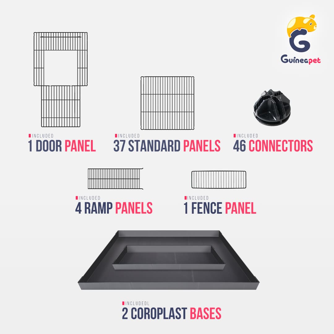 Enceinte 2X4 <tc>C&C</tc> avec support et loft