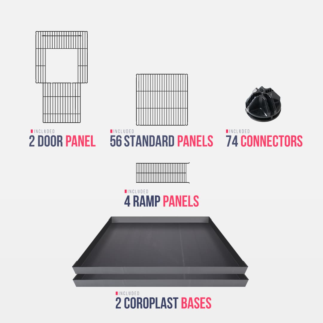 Gaiola 2X8 C&C com suporte