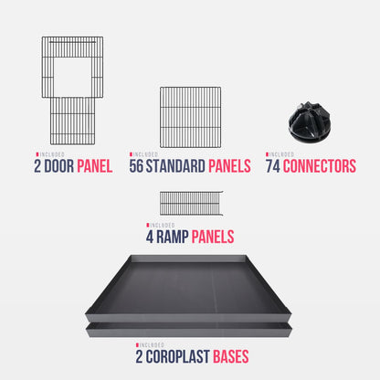 Gaiola 2X8 C&C com suporte