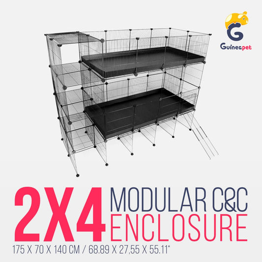 Double 2X4 C&C Enclosure with Stand and Storage