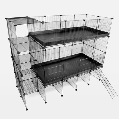 Double 2X4 <tc>C&C</tc> Enceinte avec support et rangement