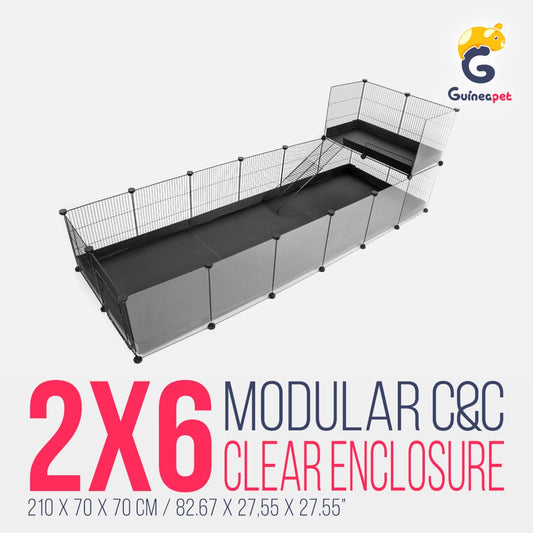Enceinte transparente <tc>C&C</tc> 2X6 avec Loft