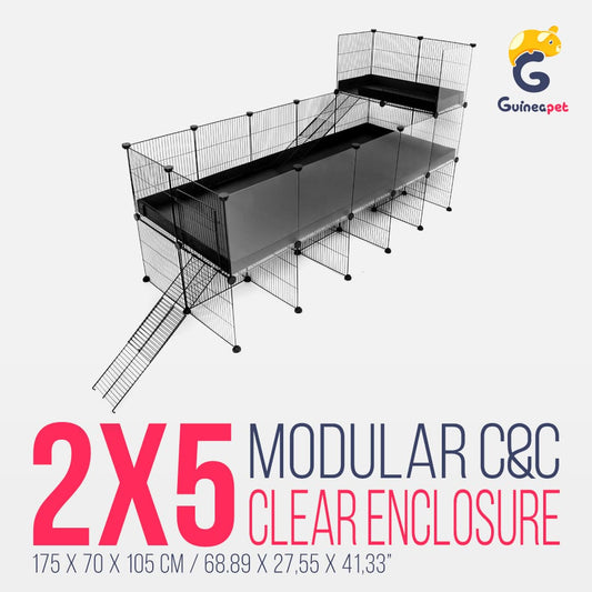 Boîtier transparent <tc>C&C</tc> 2X5 avec support et loft
