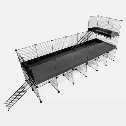 Gaiola C&C transparente 2X6 com suporte e loft