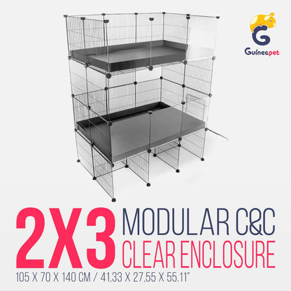 Double 2X3 Transparent C&C Enclosure with Stand