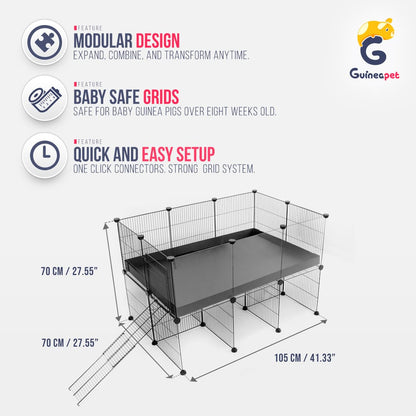 2X3 Transparent C&C Enclosure with Stand