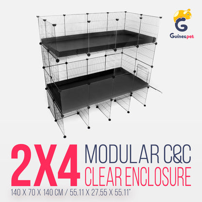 Double 2X4 Transparent C&C Enclosure with Stand