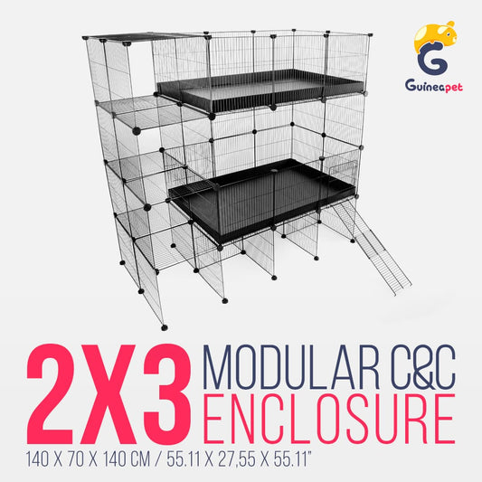 Double 2X3 C&C Enclosure with Stand and Storage
